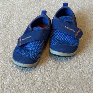 Merrell Kids Blue and Orange Sneakers